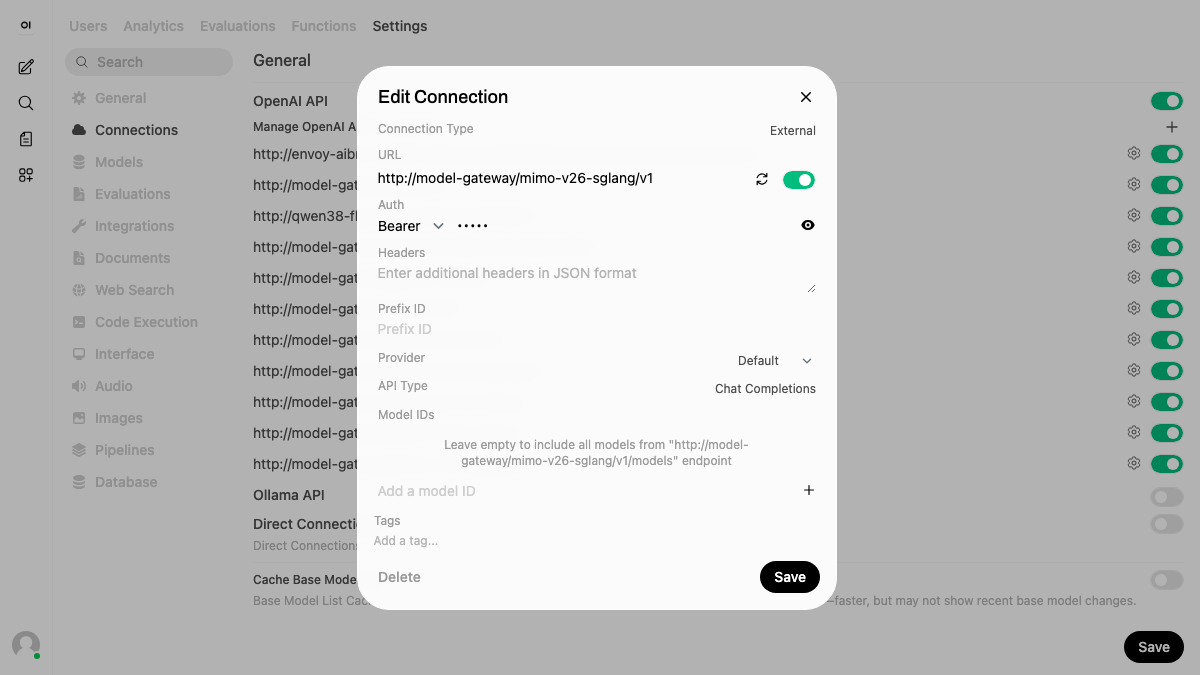 OpenWebUI 注册项